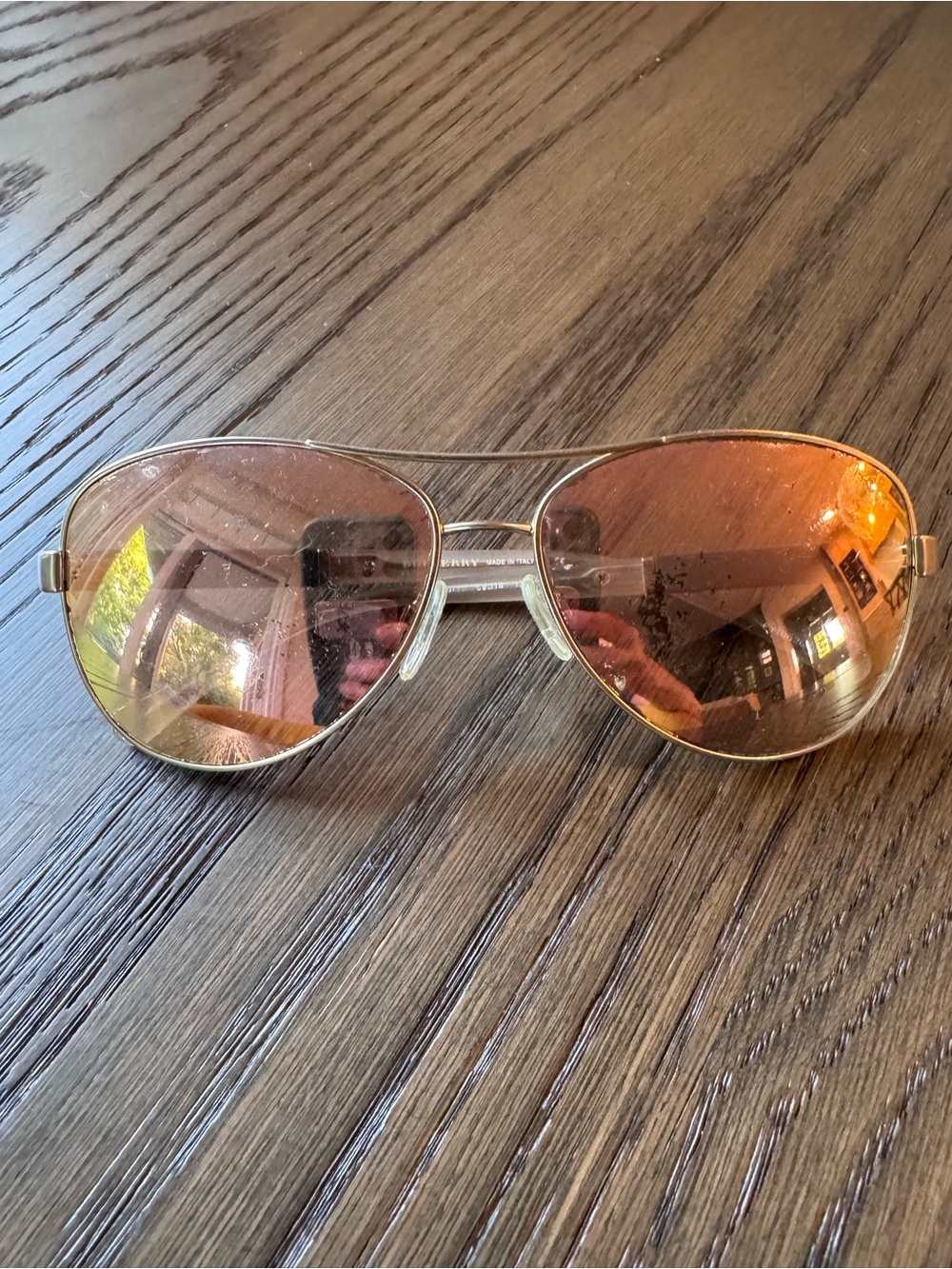 Burberry Rose Gold Aviator Sunglasses - need new lenses